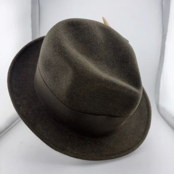 Vintage Borsalino Alessandria 1857 Italy Brown Wool Fedora Size 7 Handmade​​